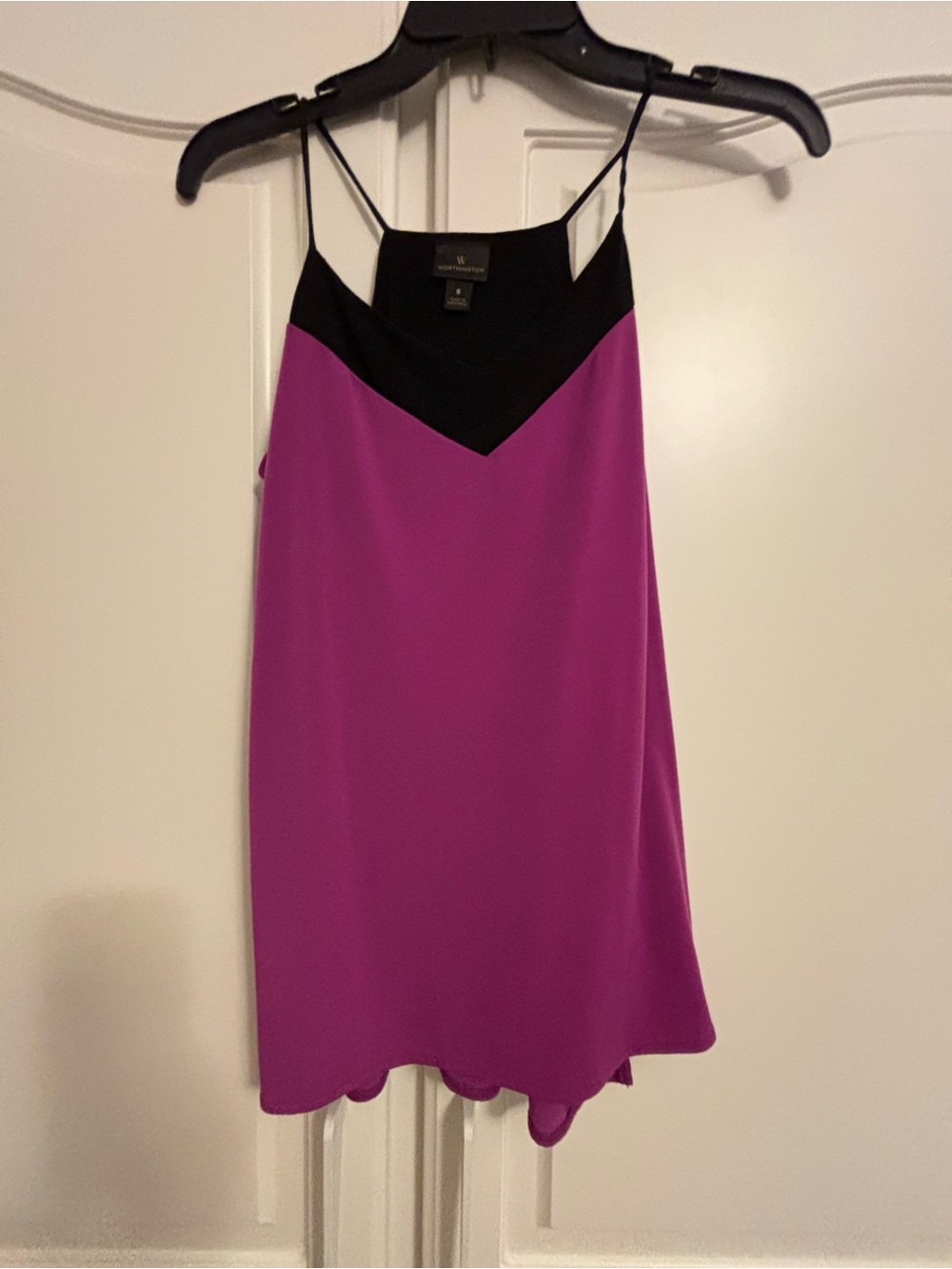 Windsor Black & Magenta Tank Top